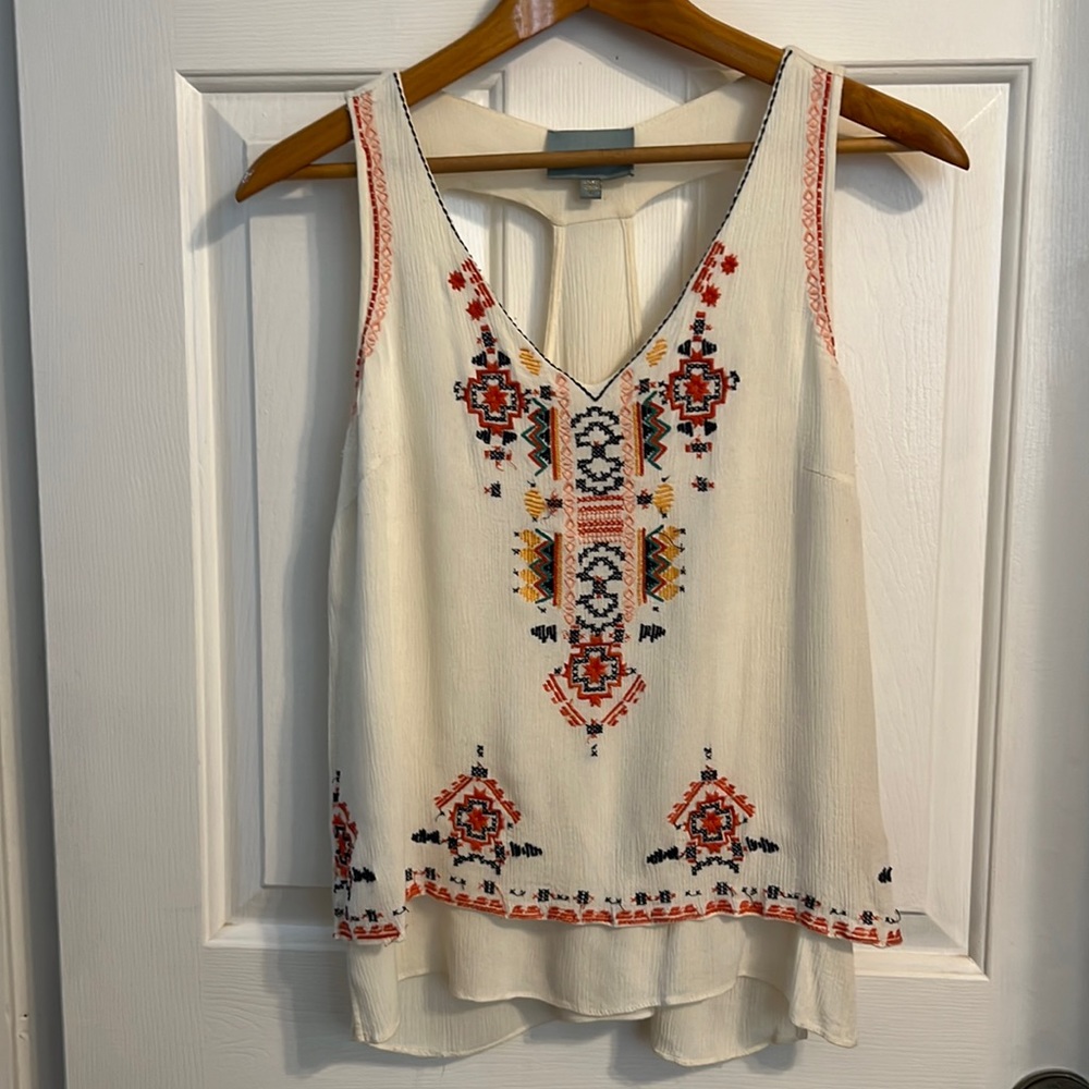 Embroidered Boho Summer Top